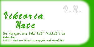 viktoria mate business card